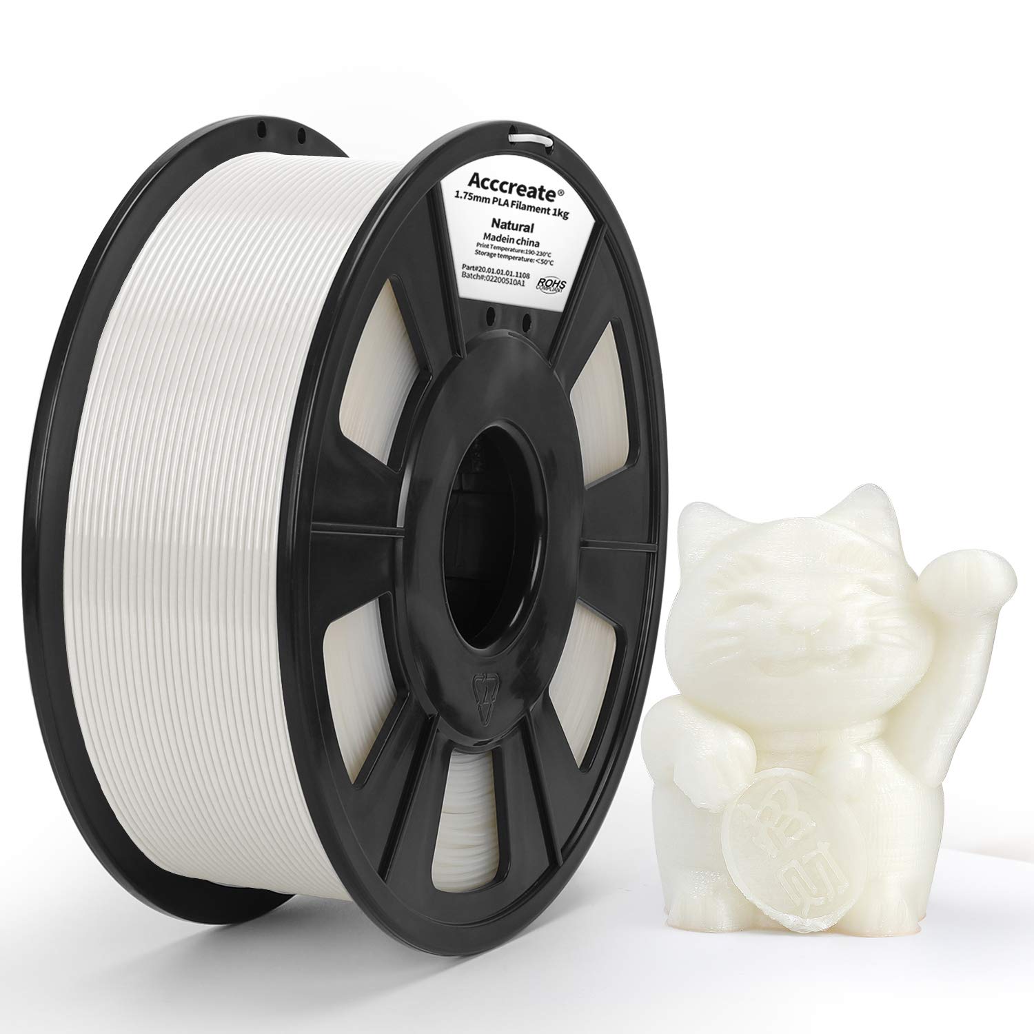 ACCCREATE 1.75mm PLA 3D Printer Filament 7Colors Choose 1kg