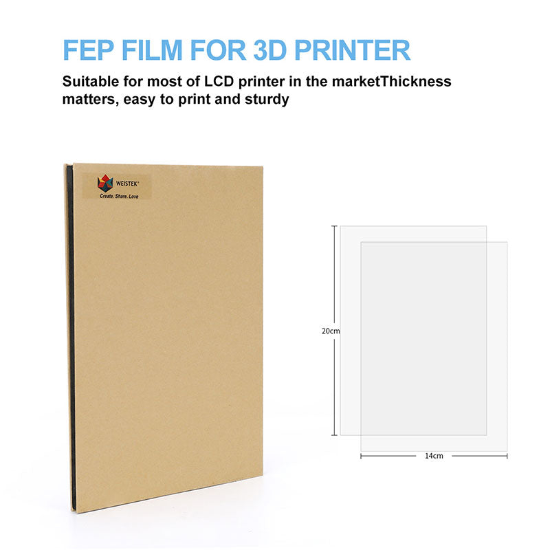 Weistek FEP Release Film 5PCs 200x 140mm